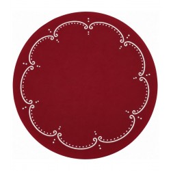 Lugar Americano 38cm Charme Vermelho Polipropileno Wolff